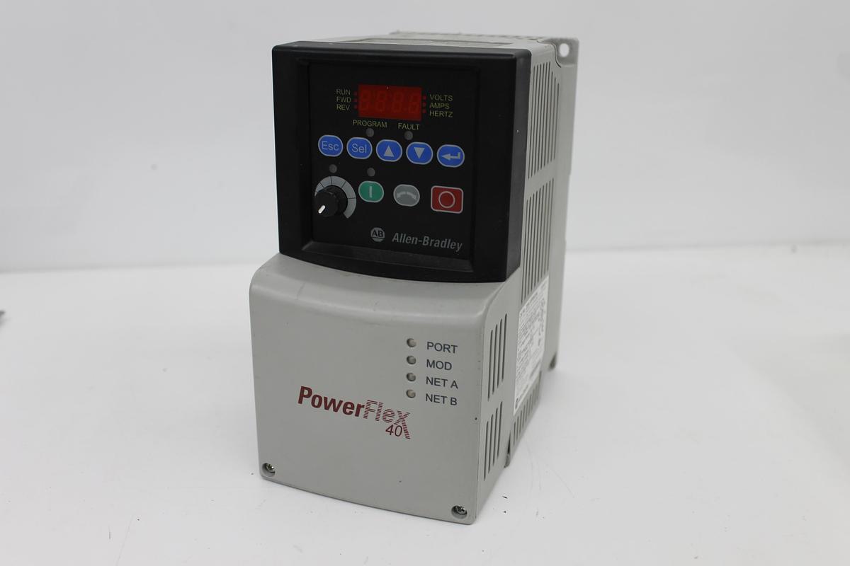 Used Allen Bradley 22B-V5P0N104 PowerFlex 40 Variable AC Drive 120V 1PH Input