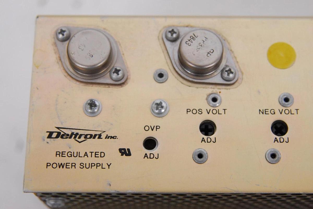 Used Deltron Regulated Power Supply Model 630031, 8994-2 (15V 2.4A)