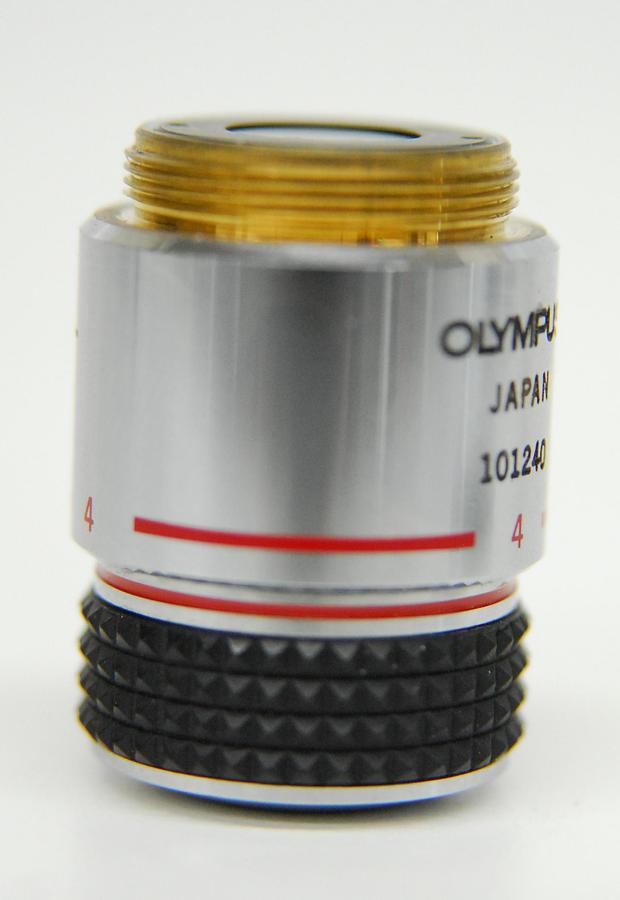 Used Olympus 1-LP124 SPLAN 4 PL 4x Phase Contrast Microscope Objective