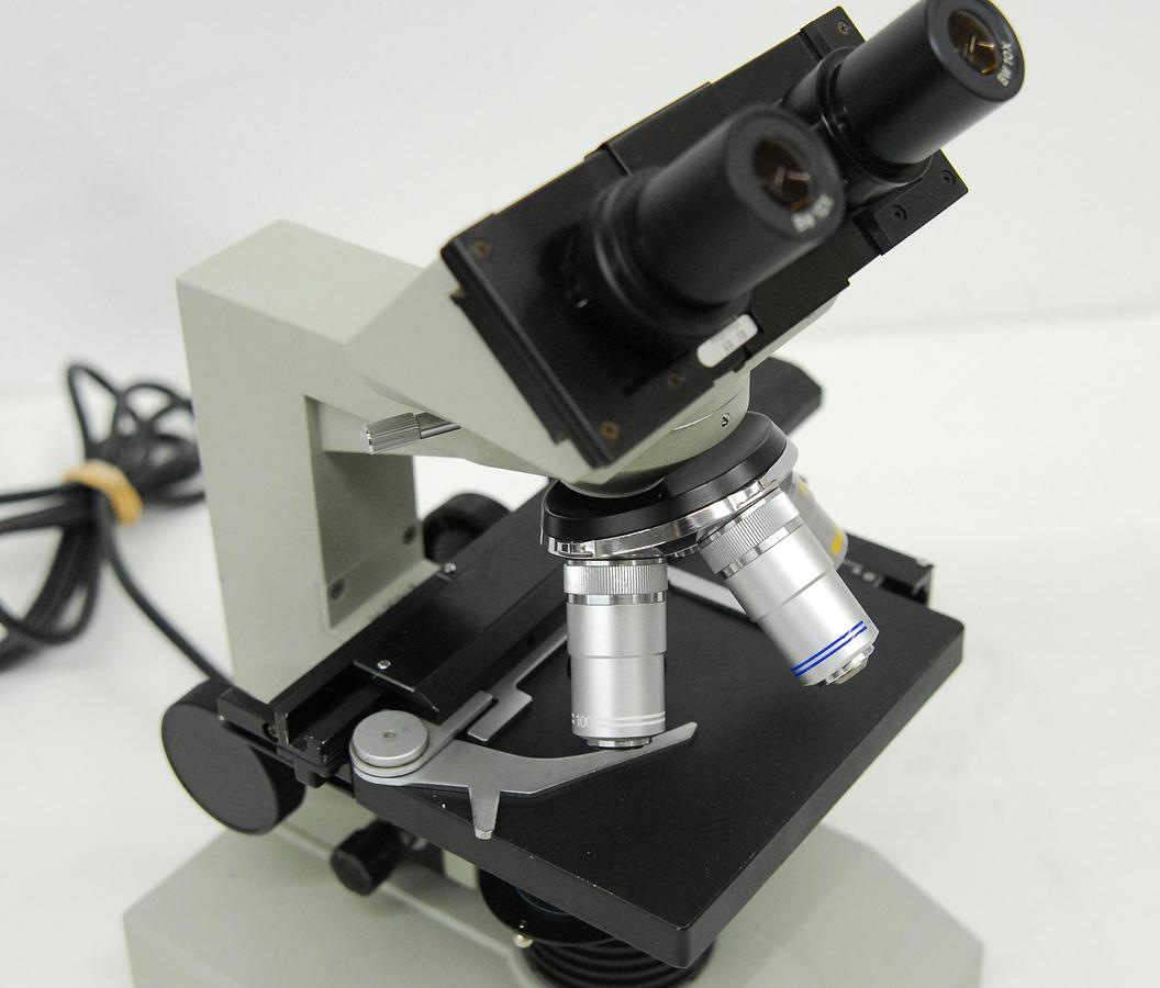 Used Fisher Scientific Micromaster Model E Microscope W/ 4/10/40/100x Objectives