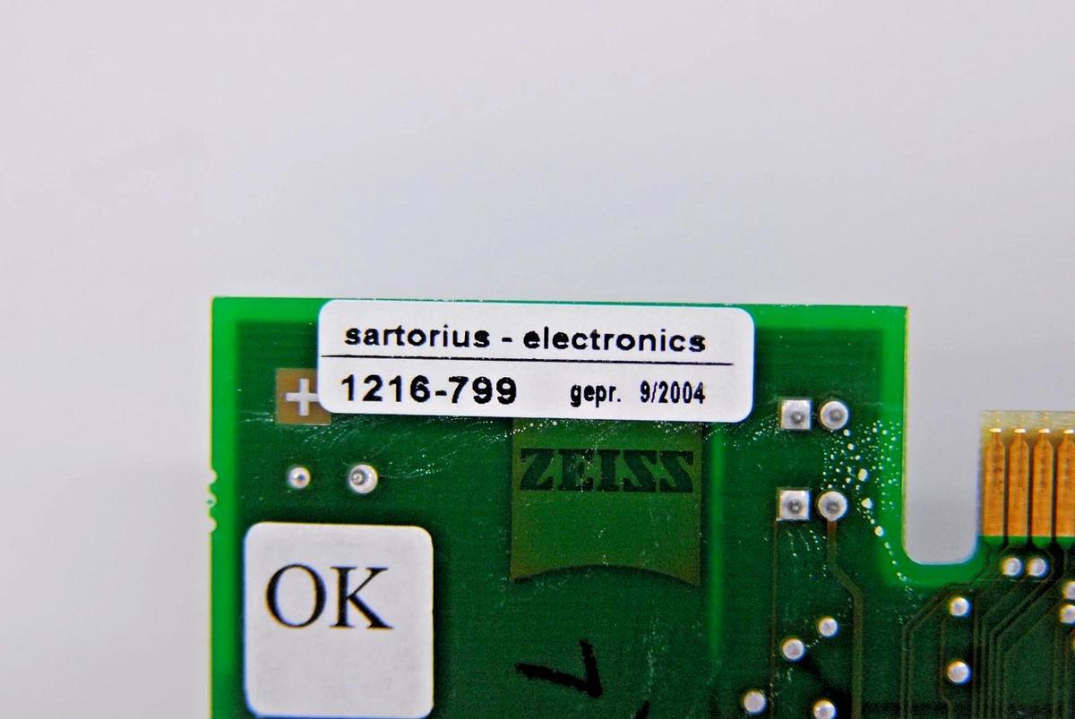Used Zeiss 000000-1015-381 Control PC-Board with Interface (1220-283, 1216-799)