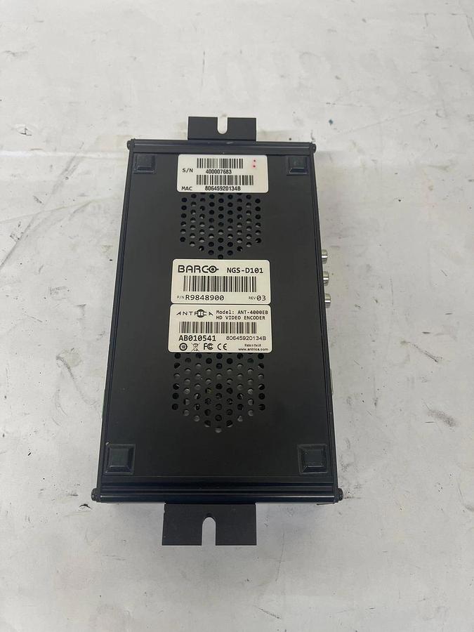 Used Barco NGS-D101 / Antrica ANT-4000EB HD Video Encoder W/ Power Adapter
