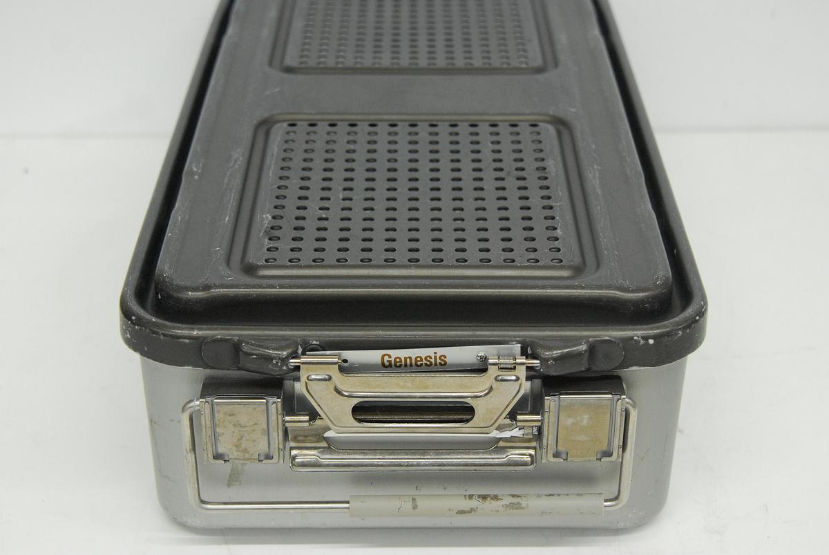 Used V Mueller CD3-8BDL Genesis Sterilization Box 12"x21"x5" / Filter Holders, Basket