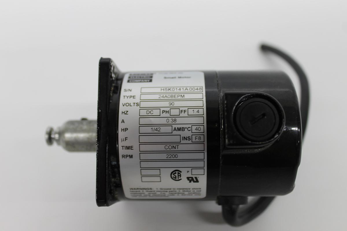 Used Bodine Electric Company 24A0BEPM Motor 90V 1/42HP