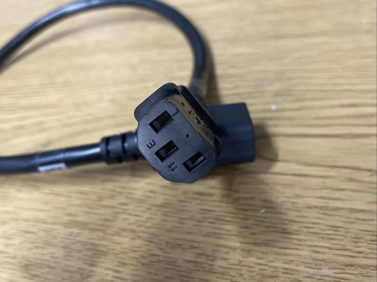 Used 2Ft Power Cord C13 To C14 Black PWCD-C13C14-15A-02F-BLK