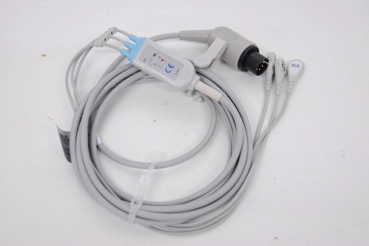 AAMI 2340RS 6-Pin 3-Lead ECG Cable