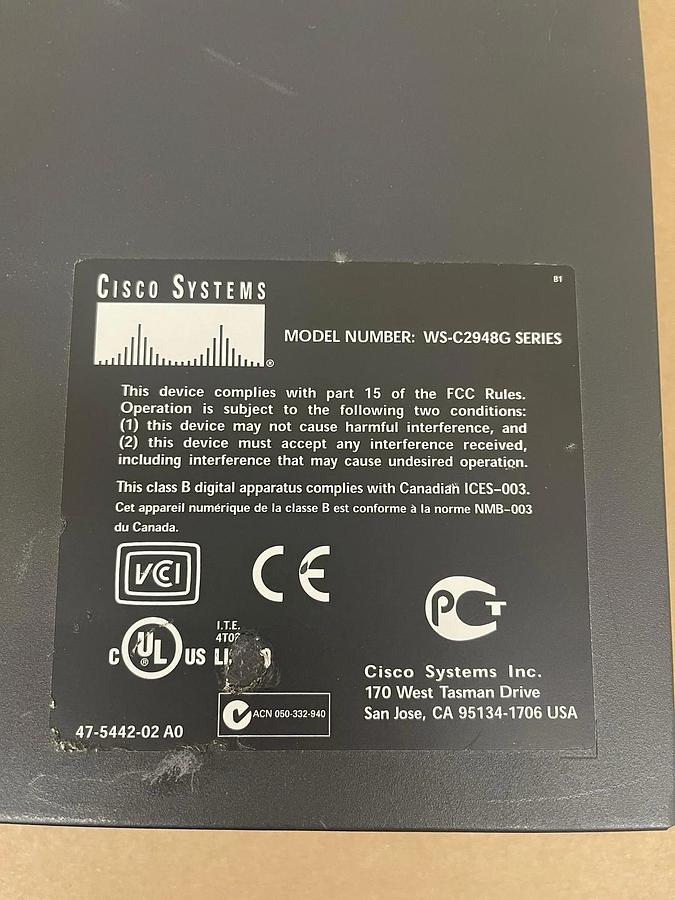 Used Cisco Catalyst 2948G (WS-C2948G Series) 746320177113