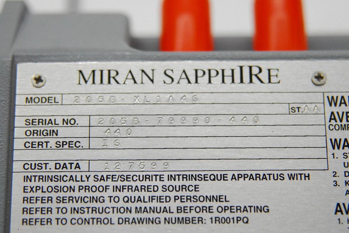 Used Thermo Miran SapphIRe 205B-XL1A4S Portable Ambient Air Analyzer