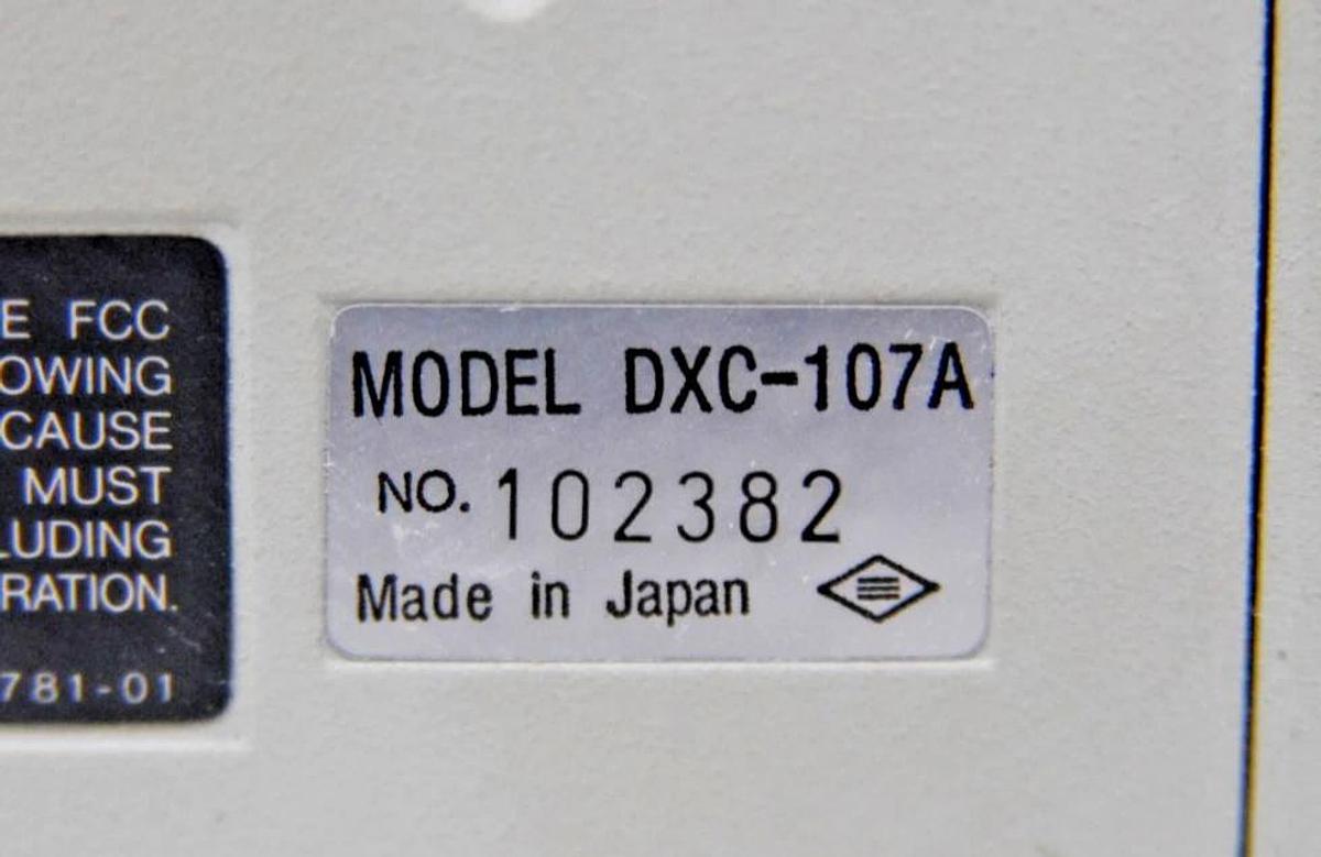 Used Sony DXC-107A CCD-IRIS Color Video Camera C-Mount