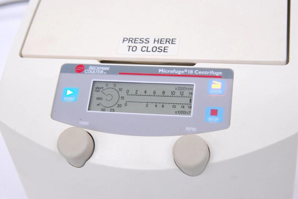 Used Beckman Coulter 367160 Microfuge 18 Centrifuge W/ F241.5P 24-Slot Rotor - TESTED