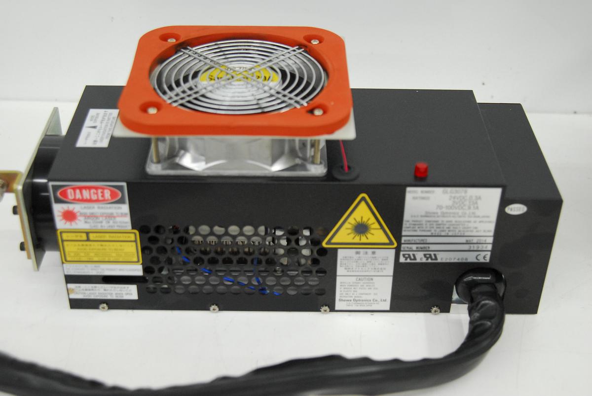 Used Showa Optronics GLG3078 Argon Laser 450-515nm 150mW W/ GLS3078 Power Supply