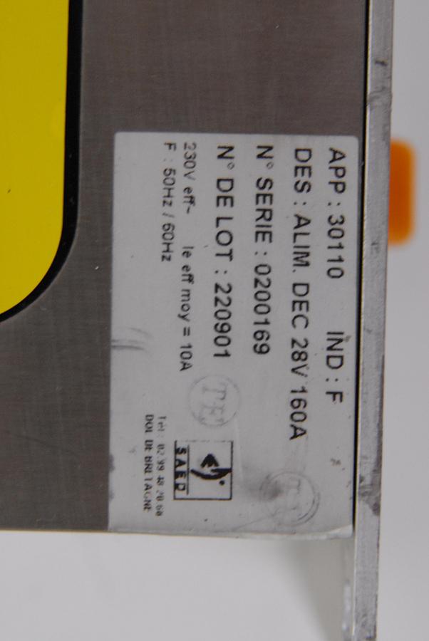 Used Bruker 30110 ALIM DEC.28V/100A Power Supply Unit - BioSpin MRI