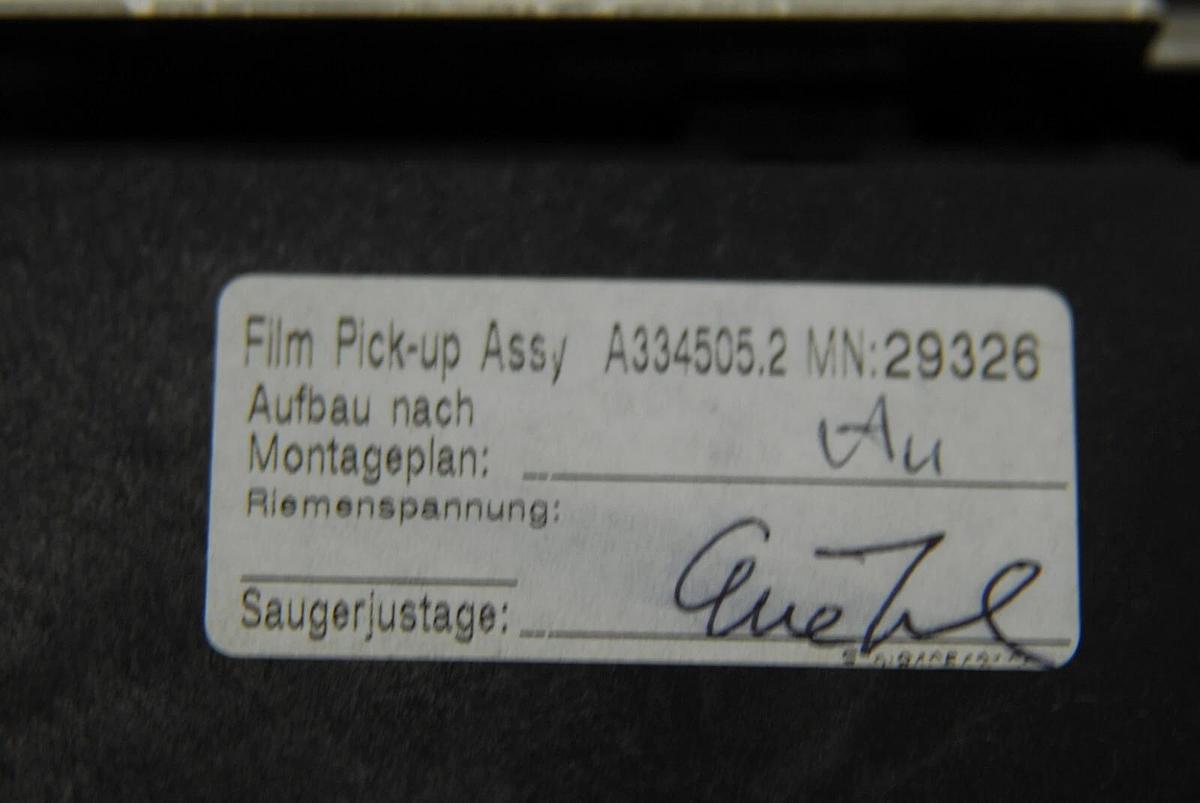 Used AGFA Film Pick-up Assembly A334505.2 (AGFA Drystar 5302) - TESTED