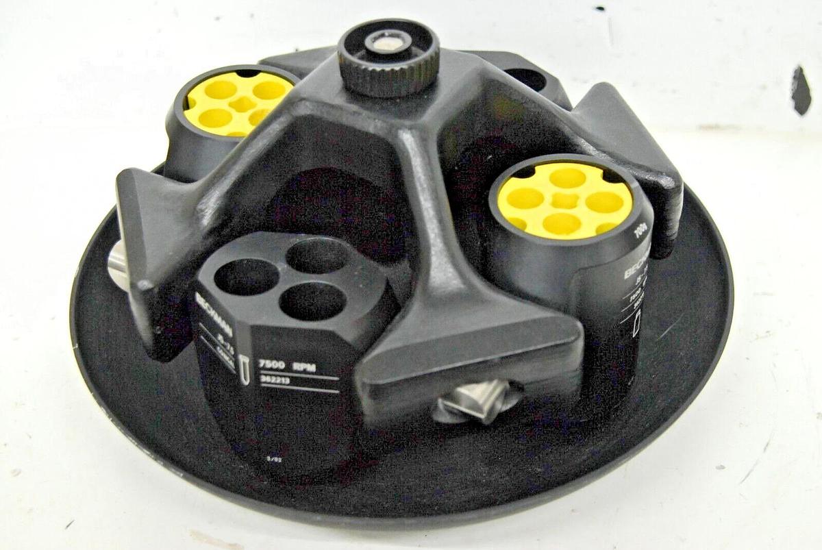 Used Beckman JS-7.5 Swing Bucket Rotor 7500RPM W/ 362216, 362213 Buckets