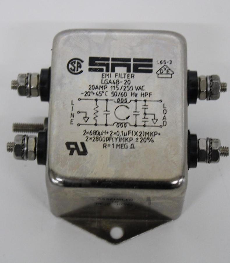 Used SAE EMI Filter LGA4B-20 20A 115/250VAC