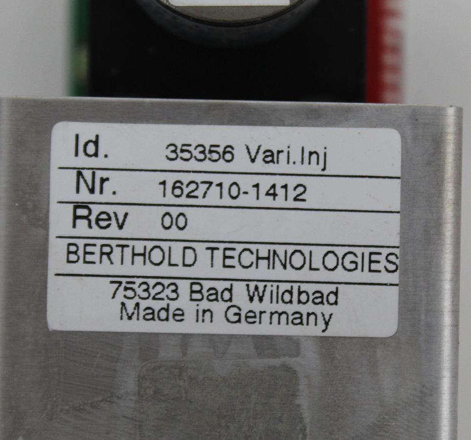 Used EG&G Berthold 35356 162710-1412 Variable Bellow Injector Assembly