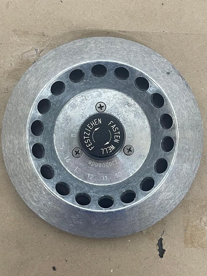 Used Eppendorf 18x3.5g 14000 RPM Centrifuge Rotor