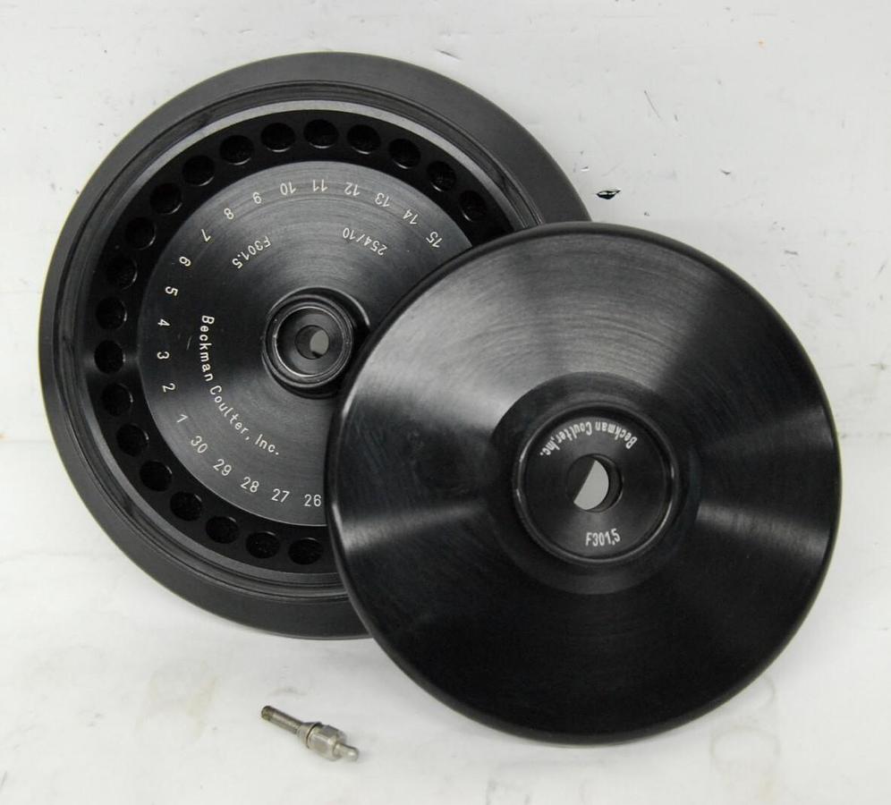 Used Beckman Coulter F301.5 Fixed Angle Rotor 30-Slot 1.5-2.0mL 14000RPM (Micro 22R)