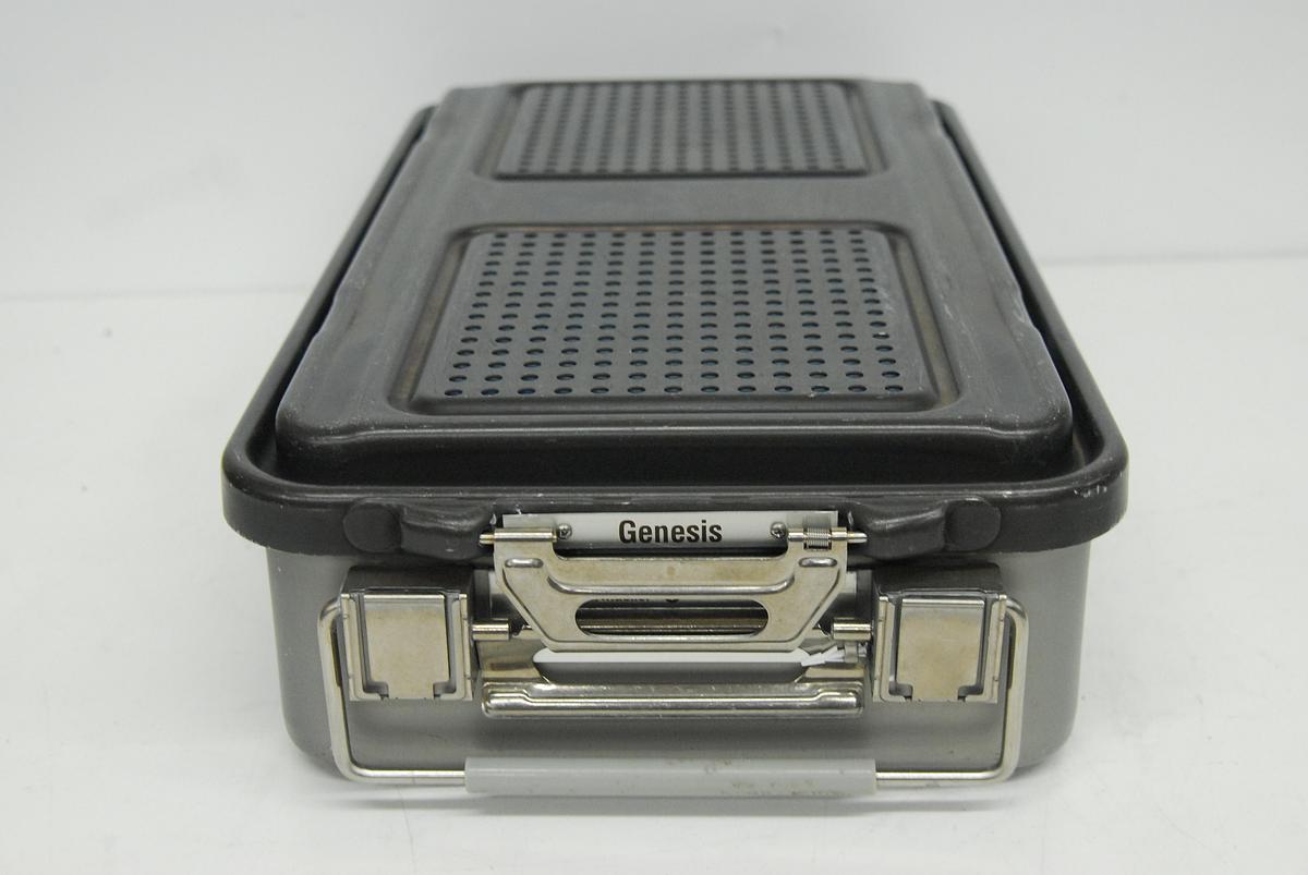 Used V Mueller Genesis Sterilization Box 12"x21"x4" / Filter Holders, Basket