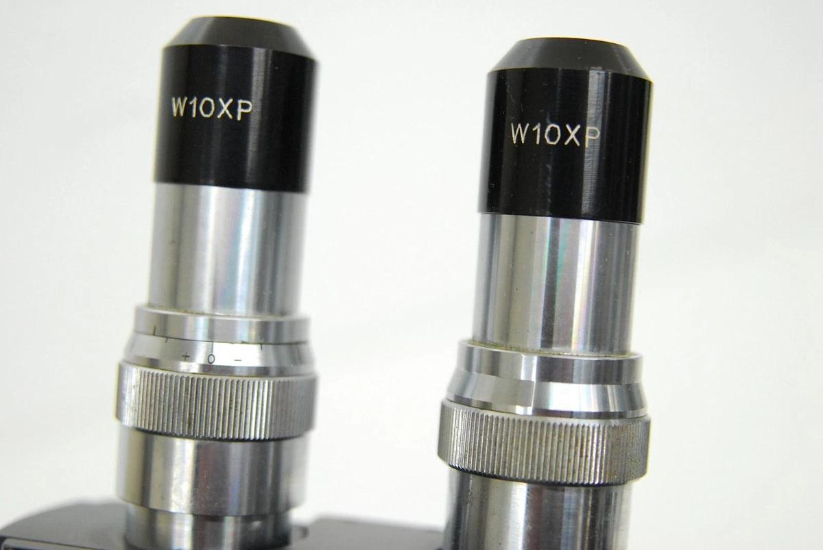 Used Vintage Unitron BMLK Microscope W/ W10XP Eyepieces, 4x/40x Objectives, Condenser