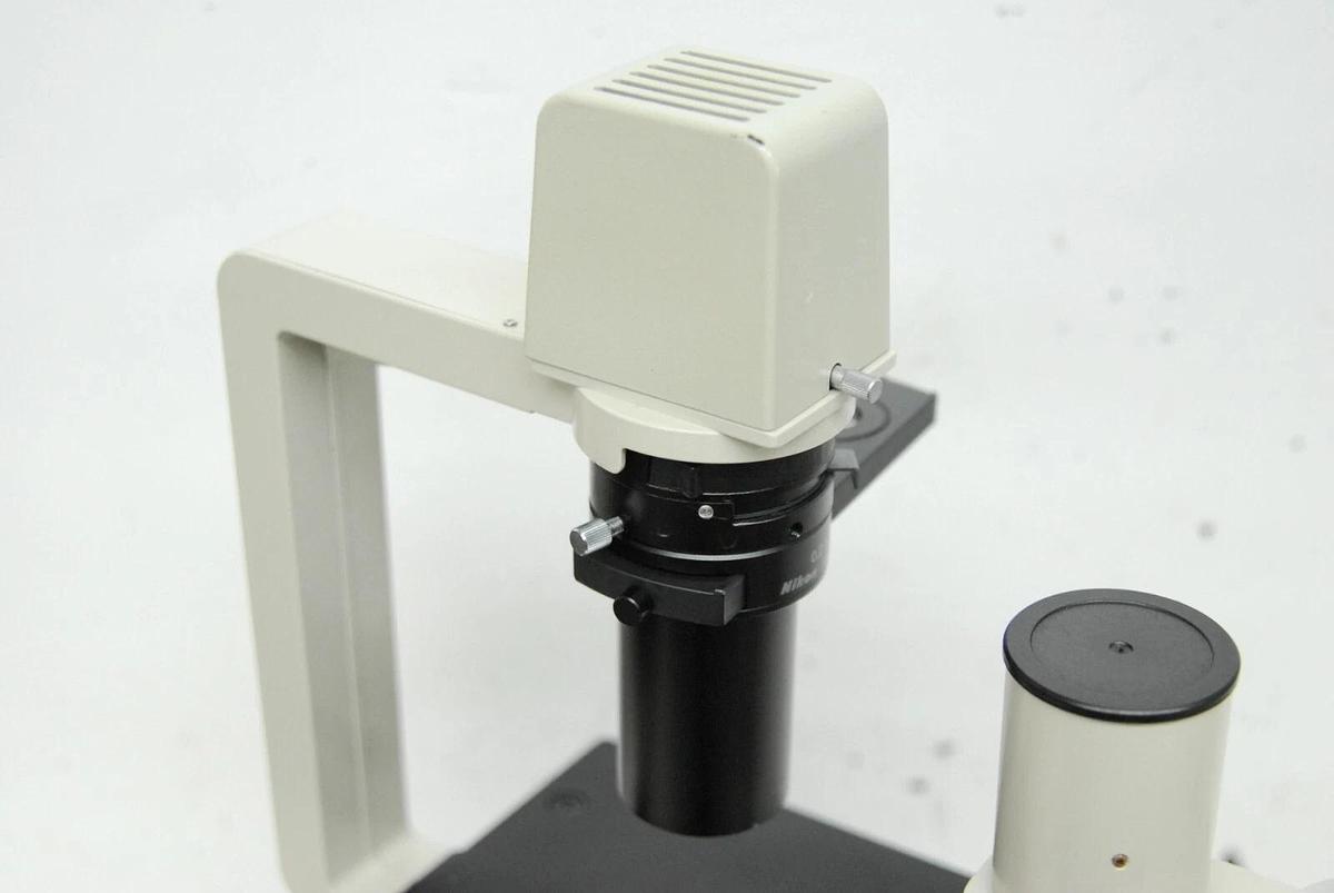 Used Nikon TMS- F Inverted Trinocular Microscope W/ 4x Objective - Read Description