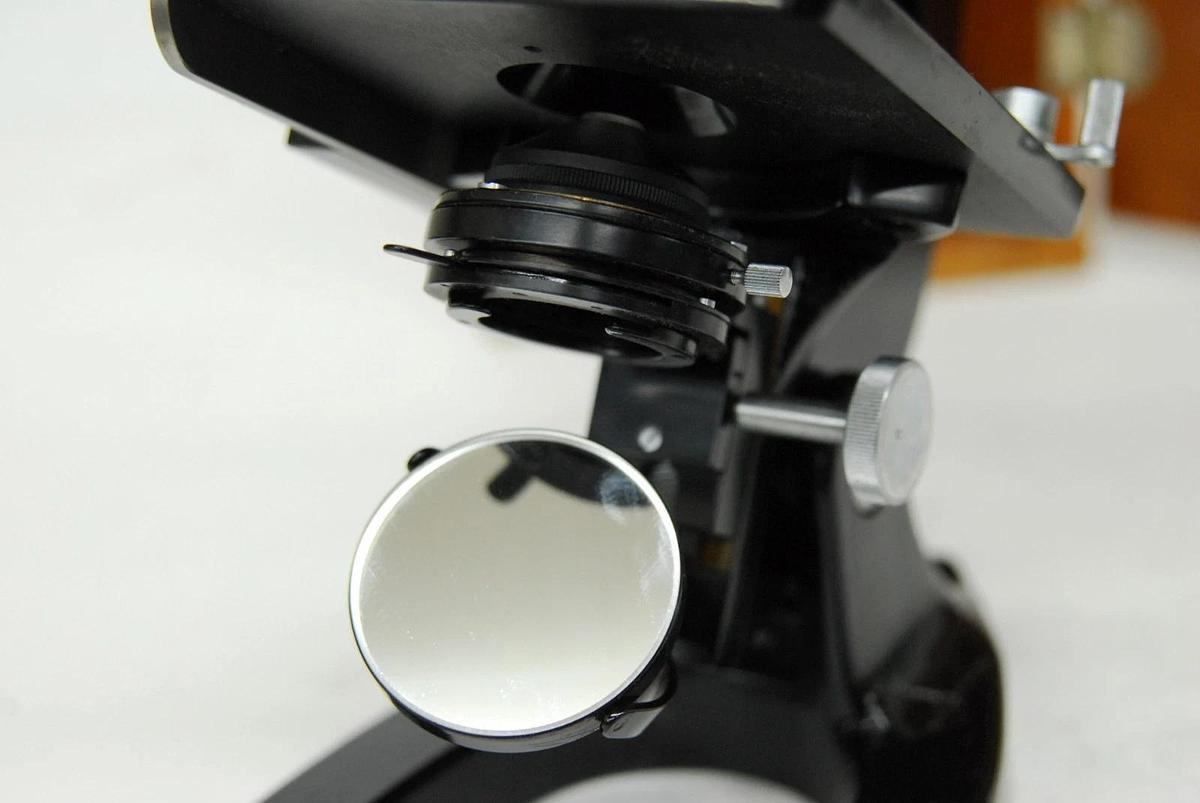 Used Vintage Bausch & Lomb Binocular Microscope W/ 43x/97x Obj/Case/WF 10X Eyepieces