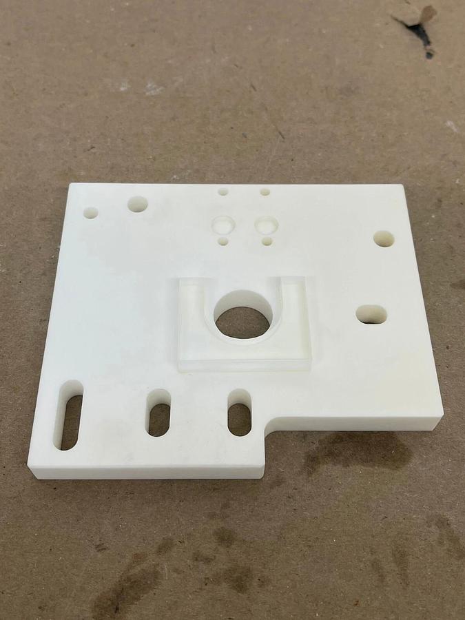 Used Mitsubishi X053C228G52 Ceramic Lower Insulation Plate (DWC200H EDM)