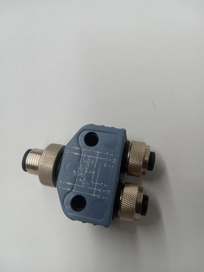 Used Escha DeviceNet Y splitter  FKM5-FKM5-FSM5 (1 male, 2 female connect) with LEDs
