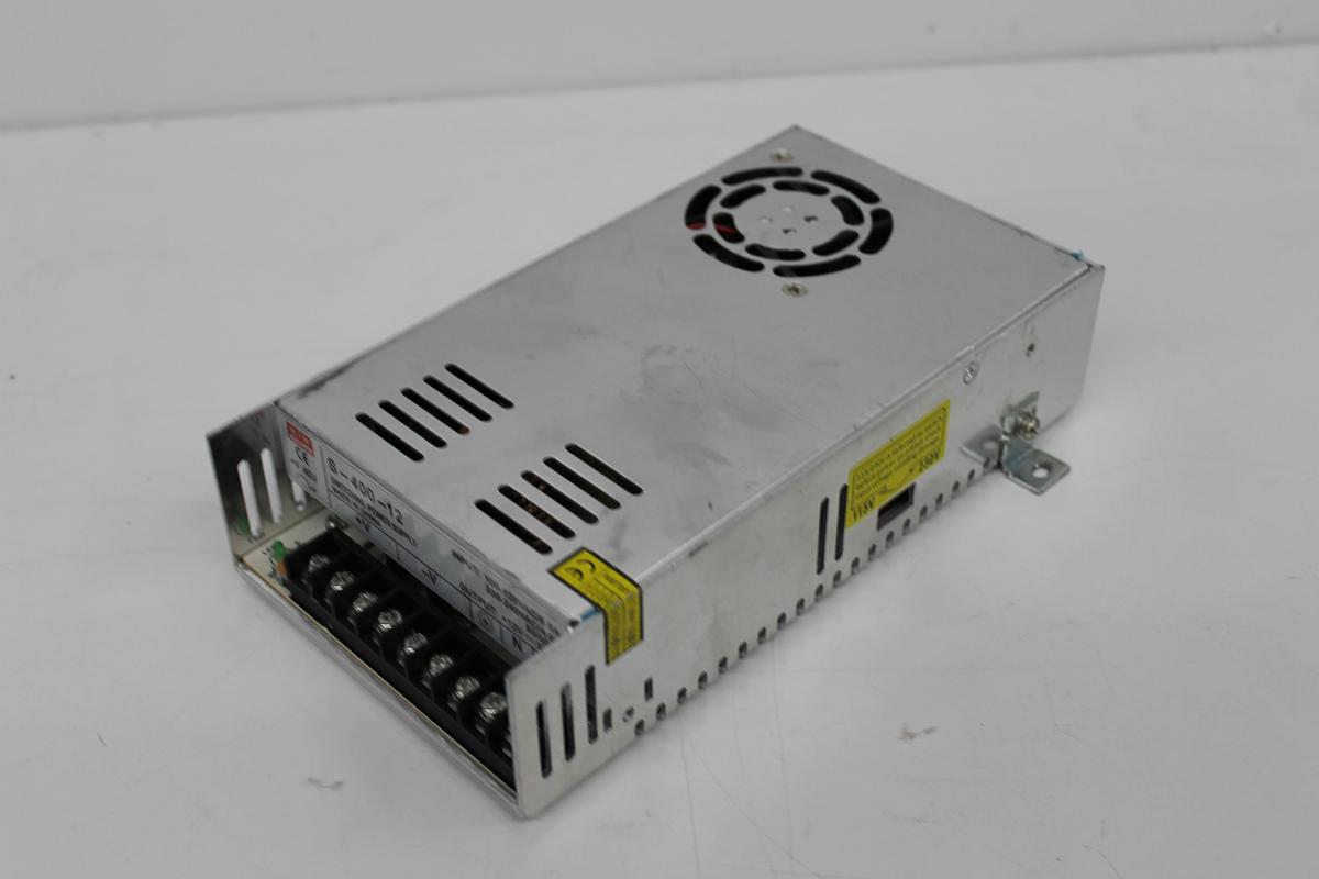 Used Mean Well S-400-12 12V 33.3A 100-240VAC Power Supply