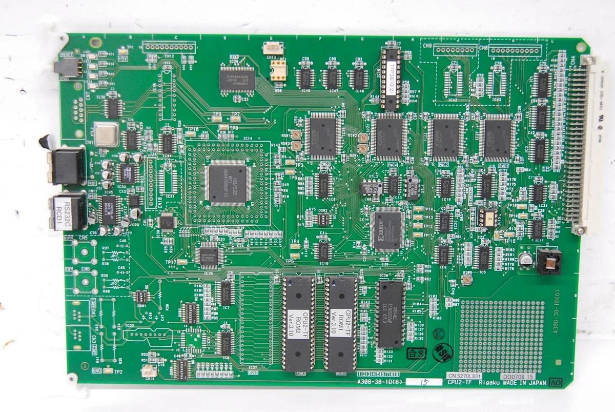 Used Rigaku A308-38-1D(6) 5270L831 CPU2-TF Circuit Board - Ultima-III