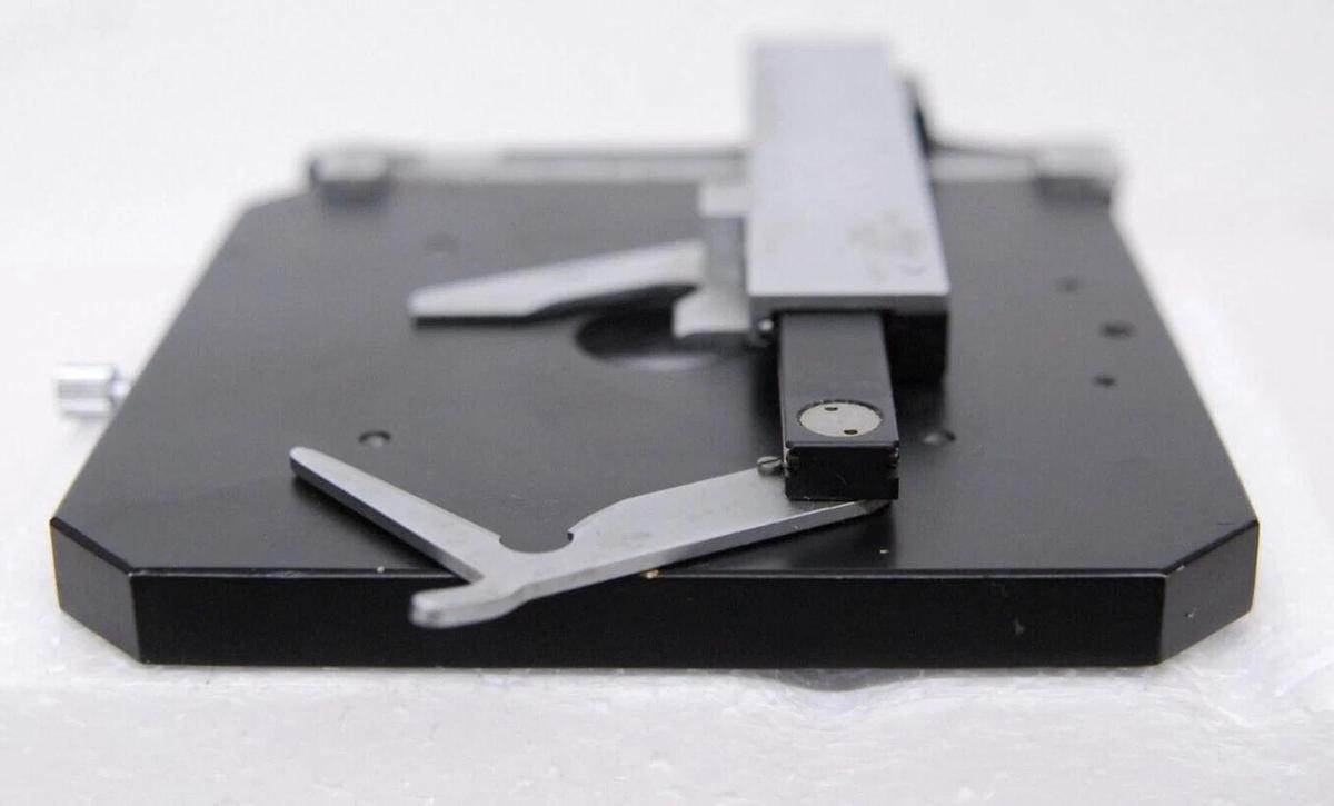 Used Nikon S-KT SKT Microscope Square X-Y Mechanical Stage & Slide Holder