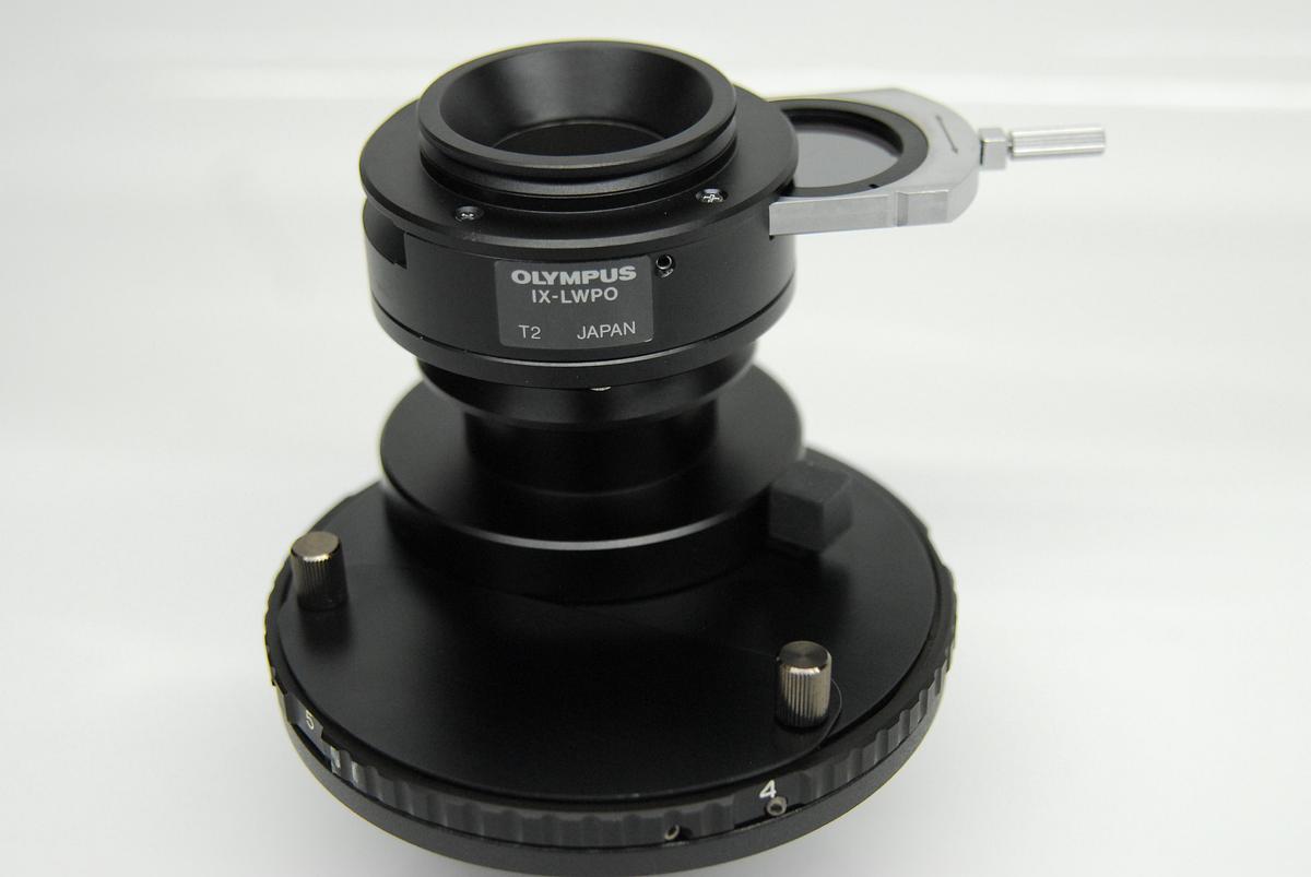 Used Olympus IX-LWUCD LWD Condenser W/ IX-LWPO POL Attachment