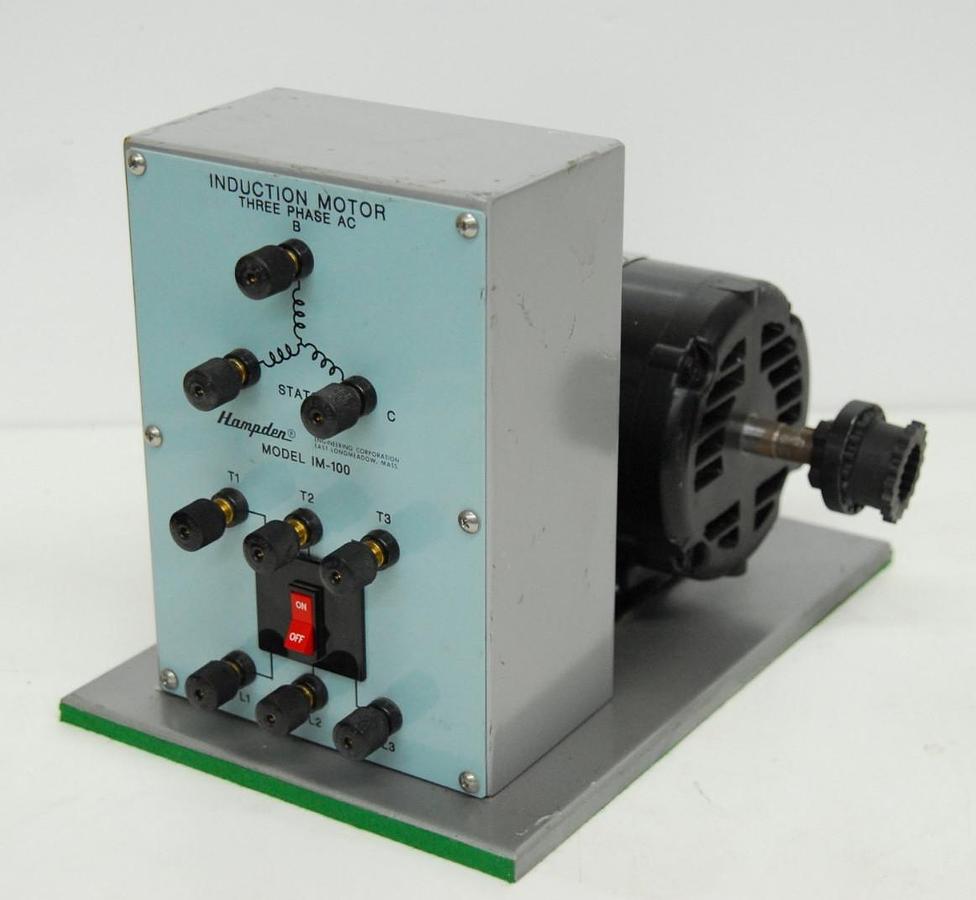 Used Hampden IM-100 3 Phase AC Induction Motor