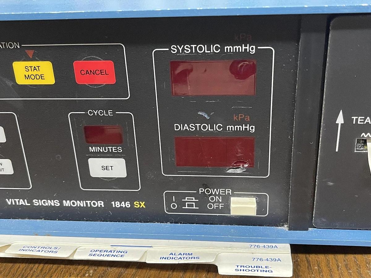 Used Critikon 1846SX/P Vital Signs Monitor & Printer