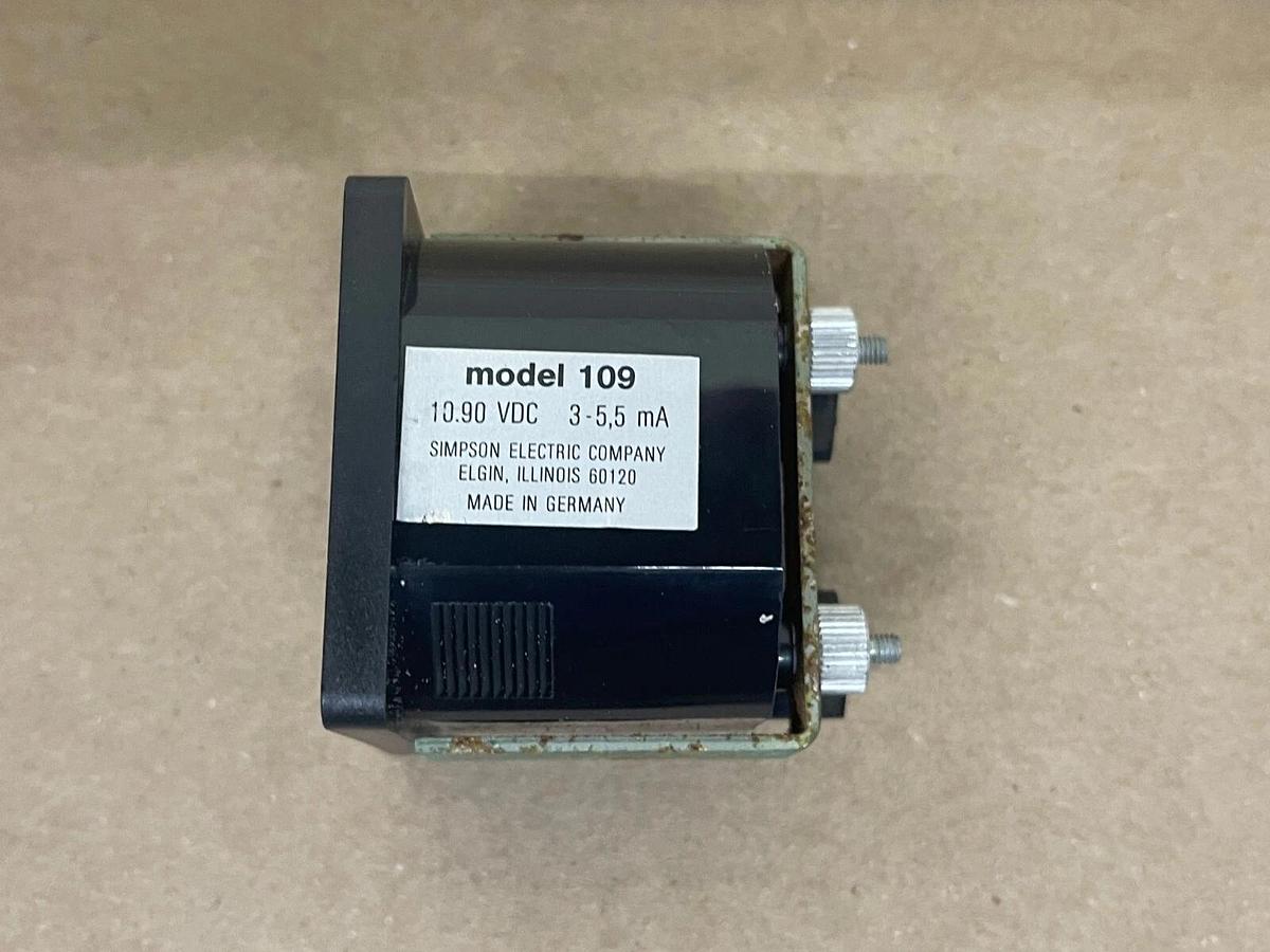 Used Vintage Simpson Elapsed Time Meter Model 109