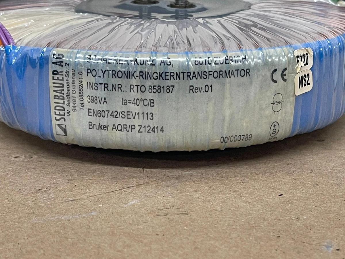 Used Sedlbauer AG Polytronik-ringkern Transformer RTO 858187 REV 1