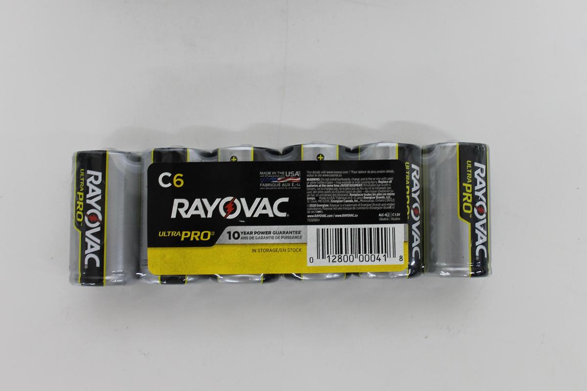 Used RAYOVAC Ultra Pro Industrial Strength Alkaline C Batteries [BOX OF 72] [Exp. 2030]