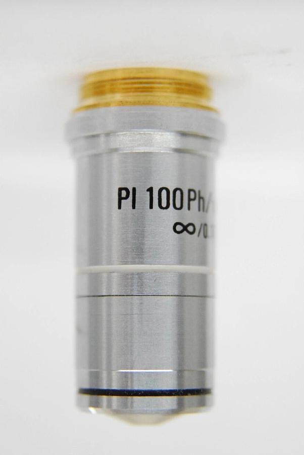 Used Leica PL 100Ph/1.25 Oil ∞/0.17 (1753) Phase Planachromat Microscope Objective