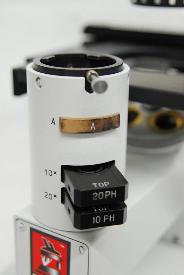 Used Lomo Inverted Microscope Body W/ Ph10 Ph20 Sliders, Filters