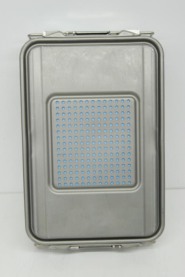 Used V Mueller Genesis Sterilization Box 17"x12"x4" w/ Filter Holders + Basket