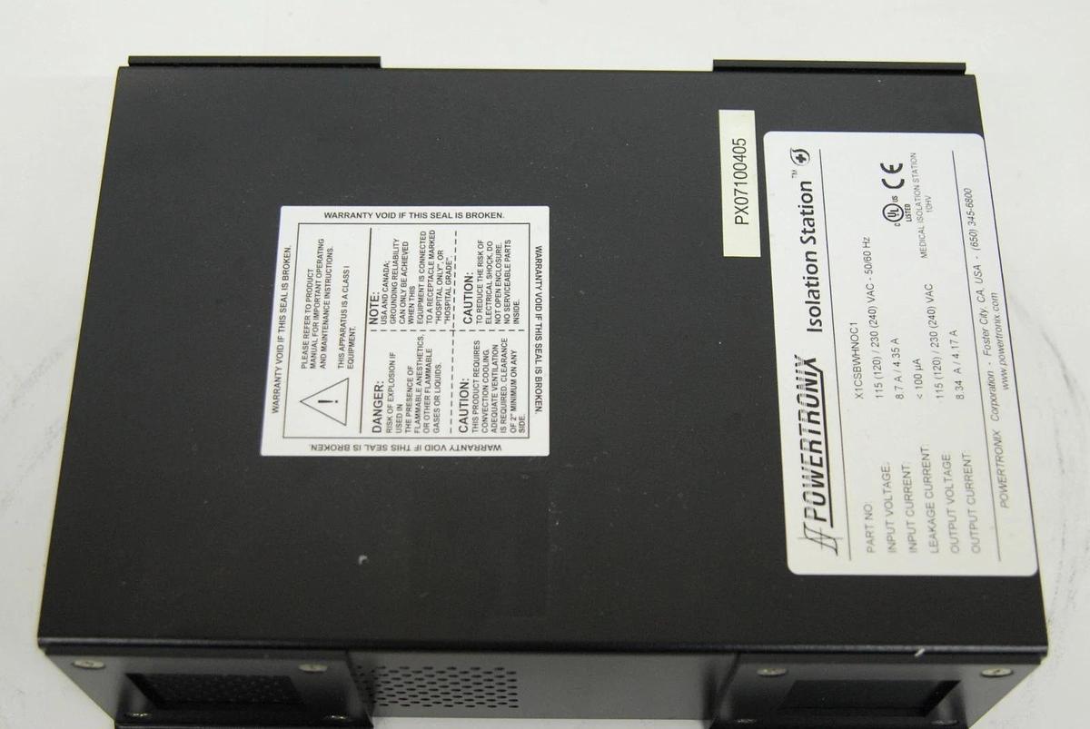 Used Powertronix X1CSBWHN0C1 1000VA 4-Plug Power Isolation Station Unit