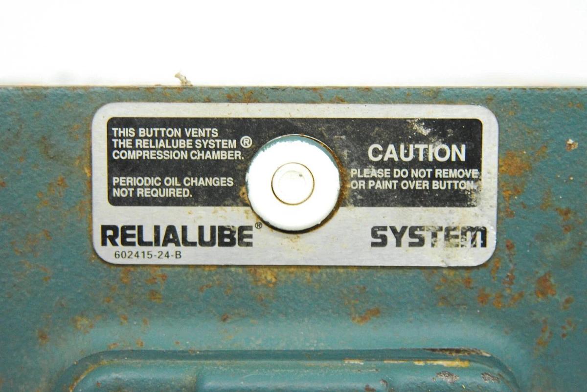 Used Reliance P56X1337T-YZ Duty Master AC Motor W/ Dodge Tigear MR94755 Gear Reducer