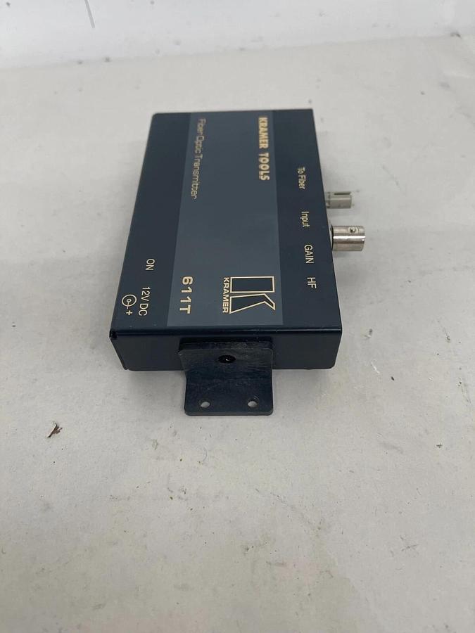 Used Kramer Tools 611T Fiber Optic Transmitter W/ Power Adapter - TESTED