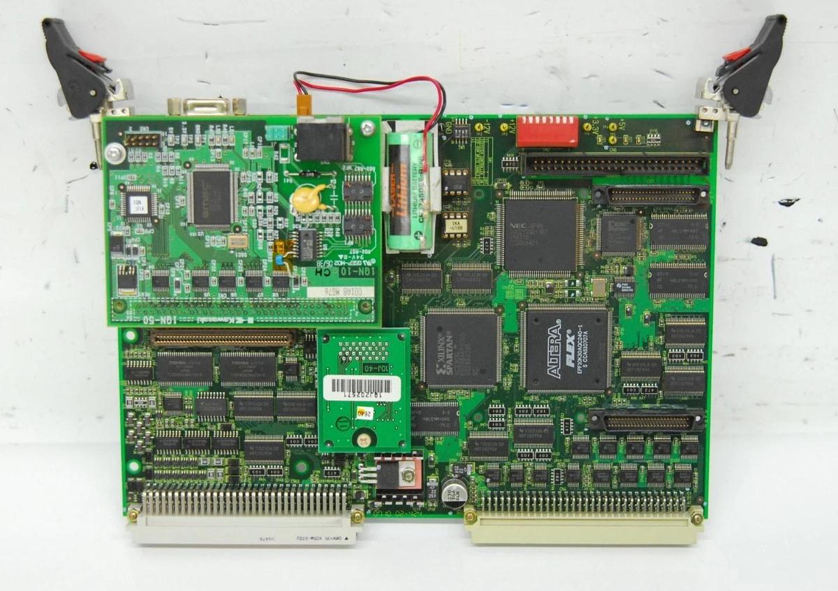 Used Kawasaki 1KA-72 Main CPU Board W/ 1QJ-40, 1QN-10 (ZZX130L,D32F-A001)