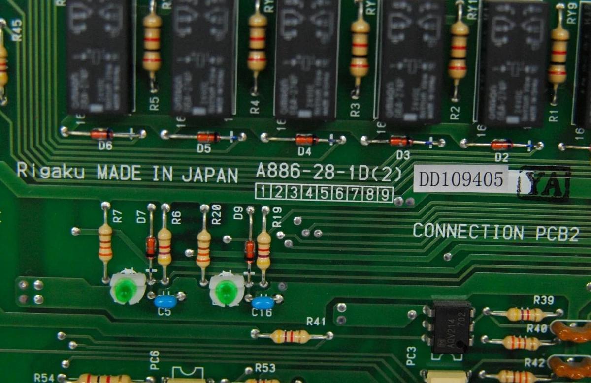 Used Rigaku A886-28-1D(2) Connection PCB2 Circuit Board - Ultima-III