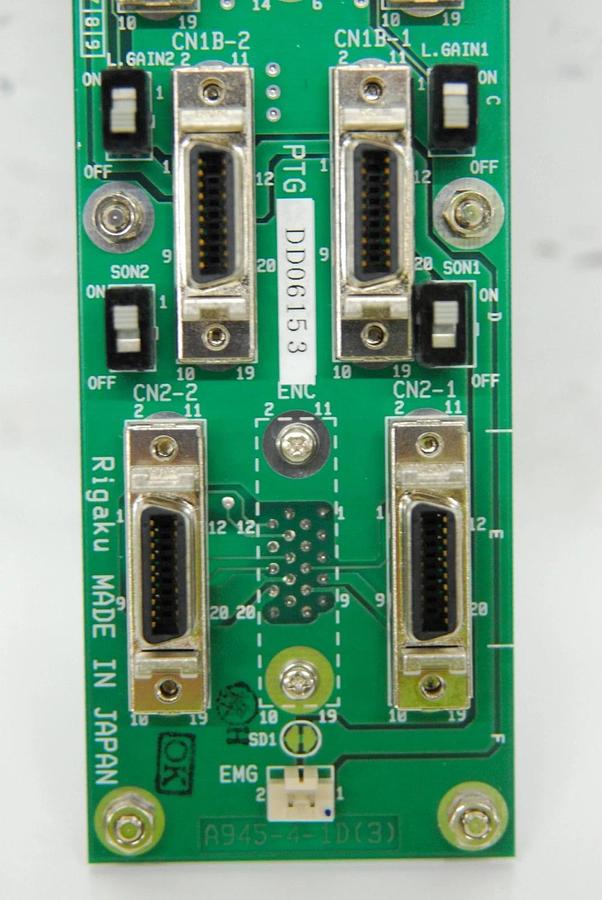 Used Rigaku A945-4-1D(3) PTG CN1/CN2 Communications Board - Ultima-III