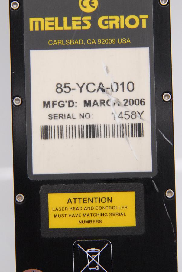 Used Melles Griot 85-YCA-010 561nm 10mW Laser Head (Nikon D-Eclipse C1-LU4)