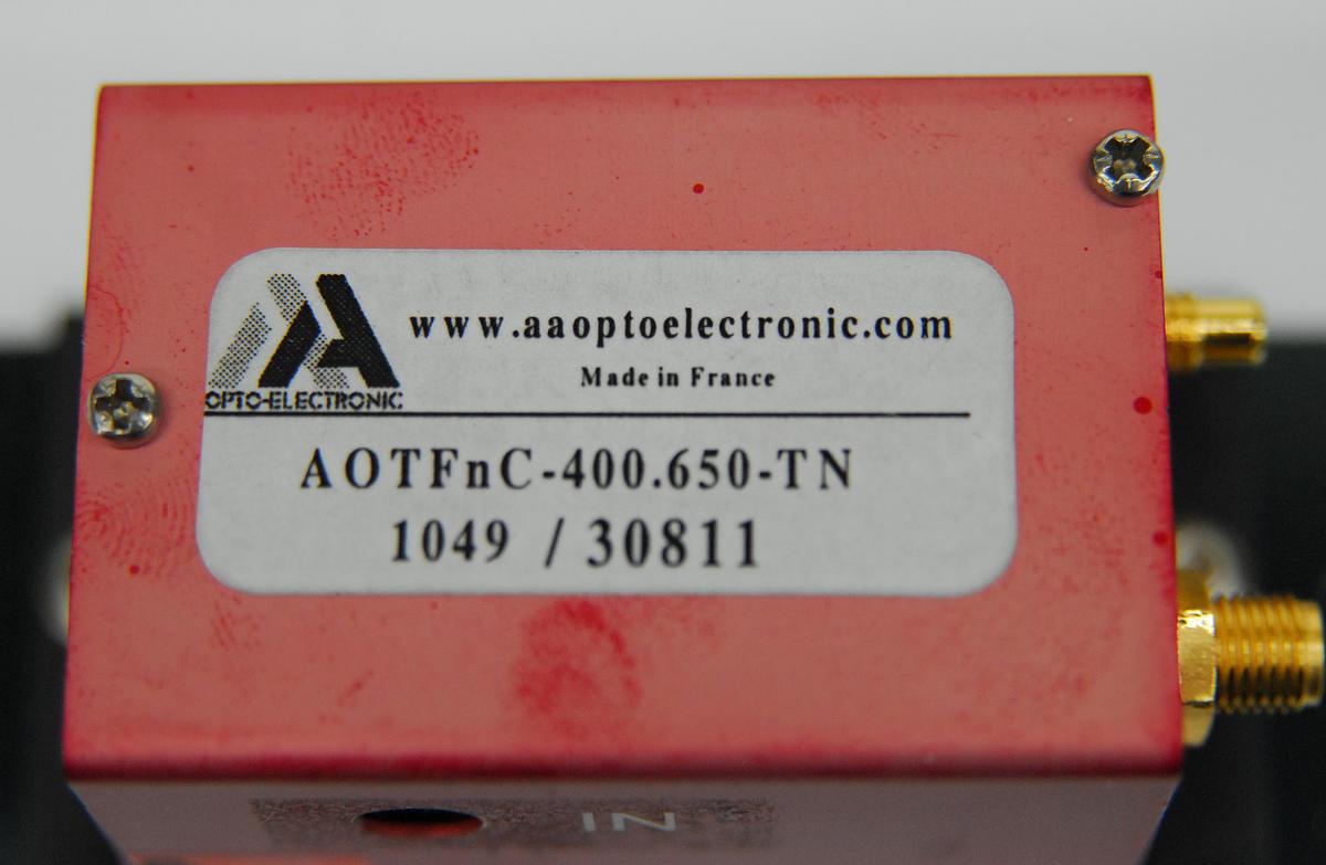 Used AA OPTO Electronic MDS MDS8C-B66-22-74.158 Driver w/ AOTF.nC-400.650-TN, Cables