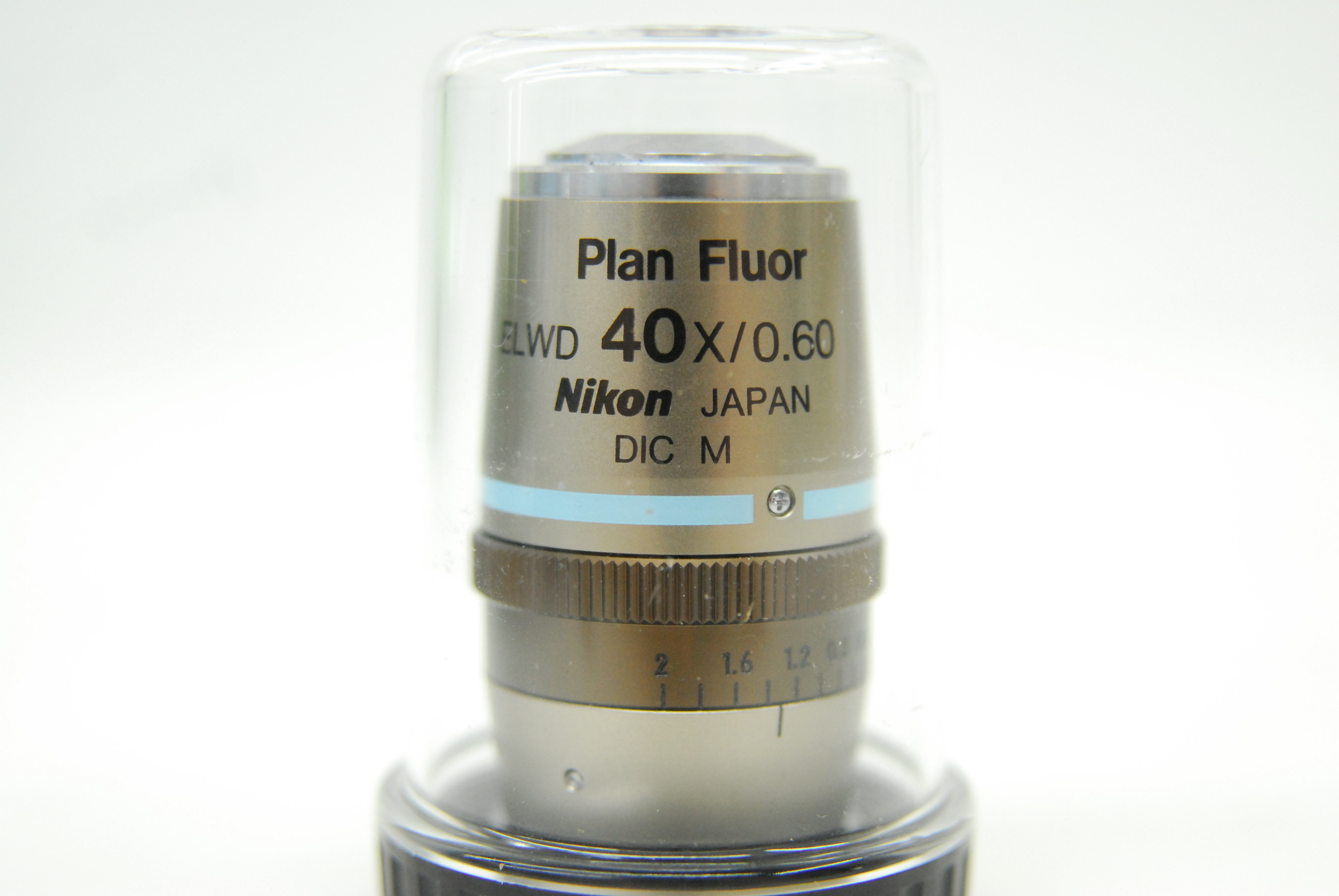 Used Nikon Plan Fluor ELWD 40X/0.60 ∞/0-2 WD 3.7-2.7 DIC M Microscope Objective