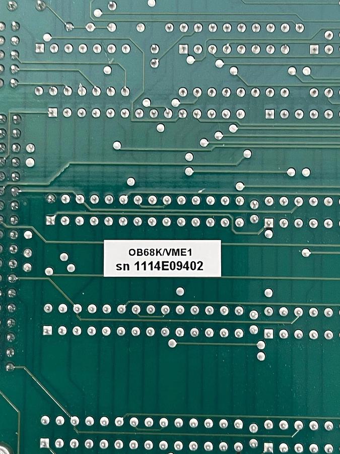 Used Omnibyte 0B68K/VME1 Single Board Computer /From Omicron Spectrometer 954